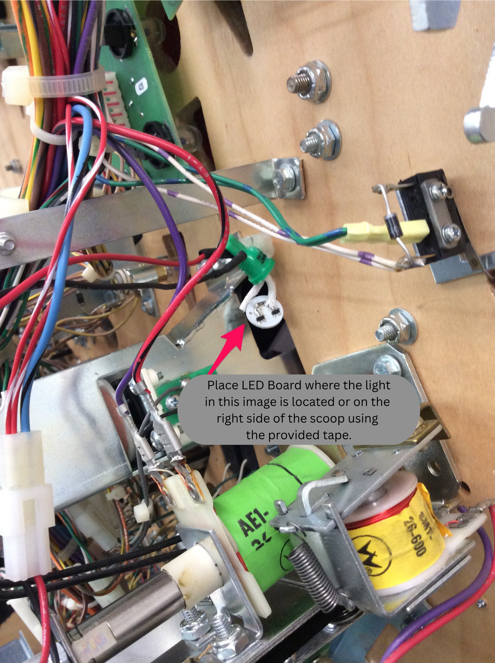 Place LED Board where the light in this image is located using the provided tape..png